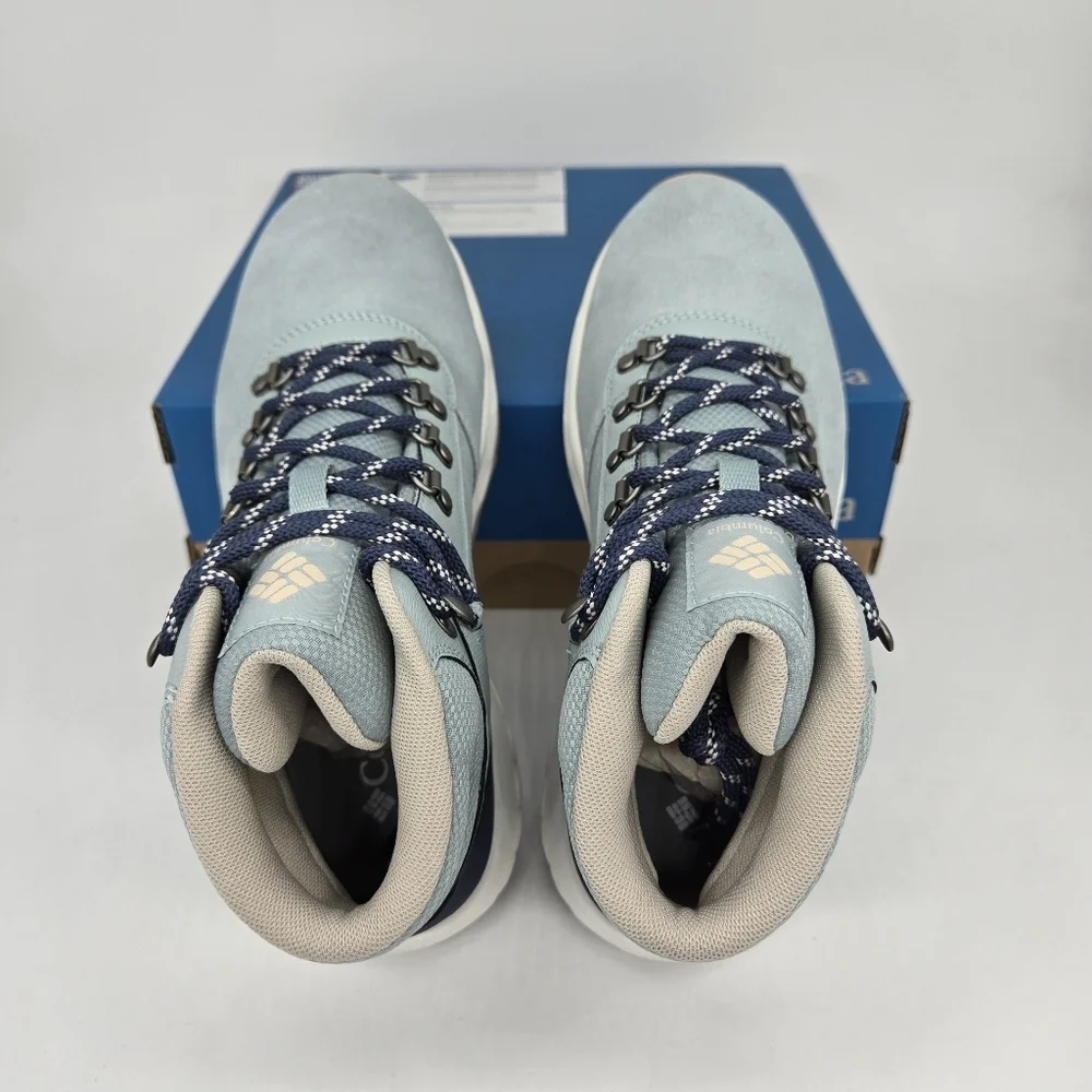 Columbia Women's Newton Wander Hiking Boots Crushed Blue Shoes Size 9.5 New